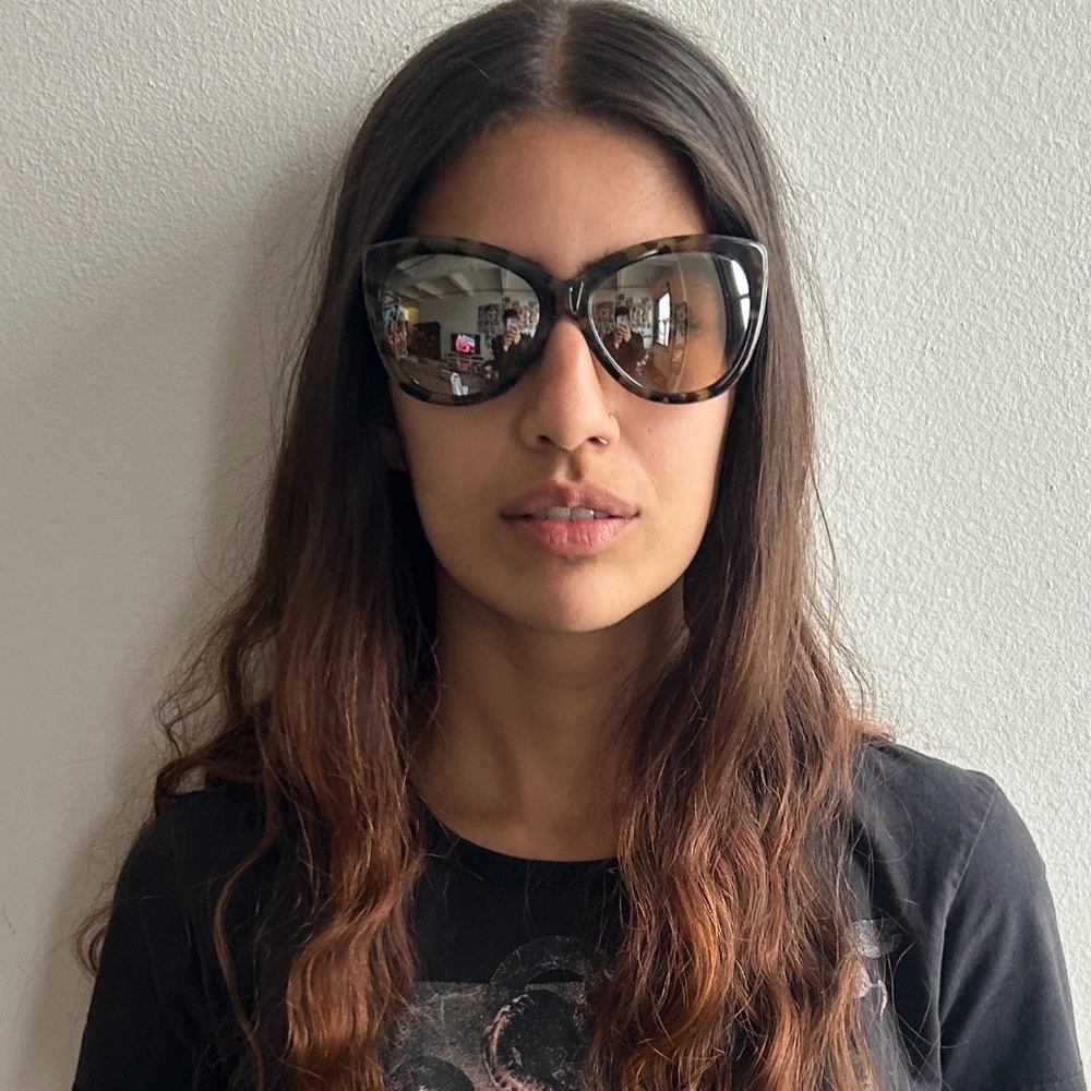 Vivienne Westwood Cat Eye Anglomania Teal And Tortoise Sunglasses